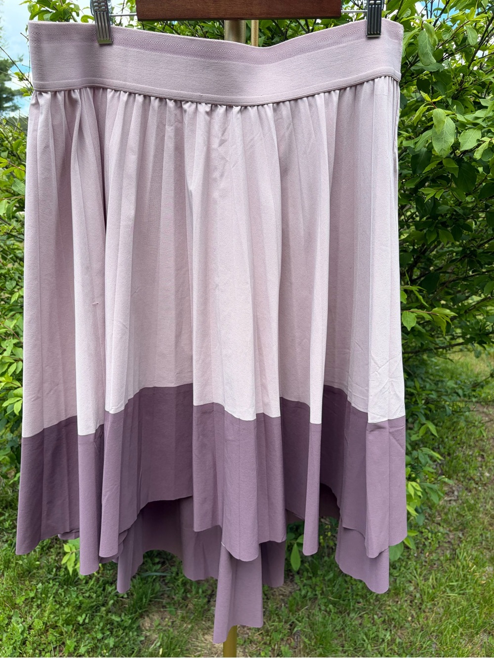 Athleta Color Block Flowy Tiered Skirt, XL
